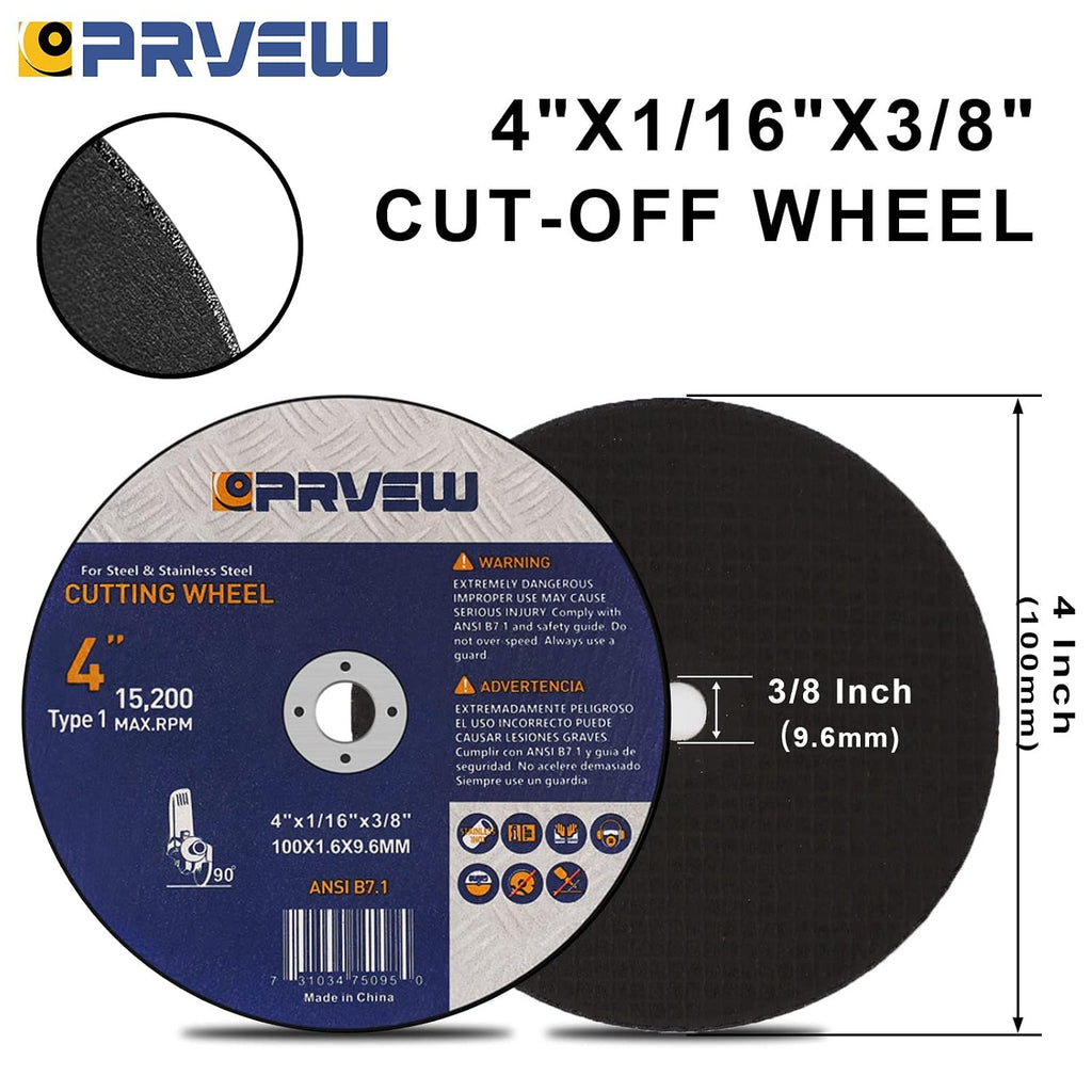 30-Pack 4 Inch Cut Off Wheels,4 x1/16x3/8 Inch Quality Cutting Disc