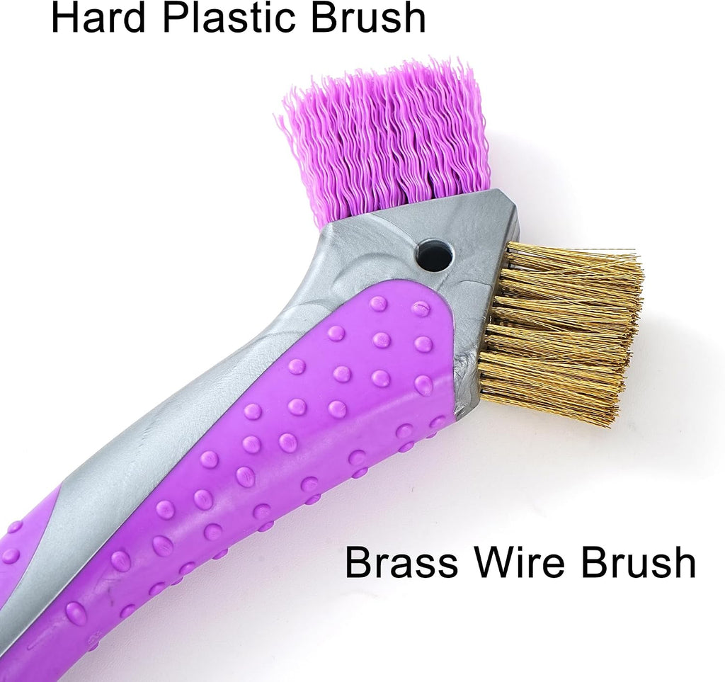 Horse Hoof Pick with Dual Brush,TPR Non-Slip Grip, Farrier Tool Hoof Pick for Horse Hoof Cleaning and Grooming