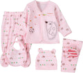 Unisex Baby Clothes 5 Piece Layette Sets Cotton Newborn Clothes Gift Set For 0-3 Months