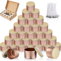 4oz Candle Tins Jars Cans with Lids and Wax Wick for Making Candle | Glod Empty Candle Containers for Small Business