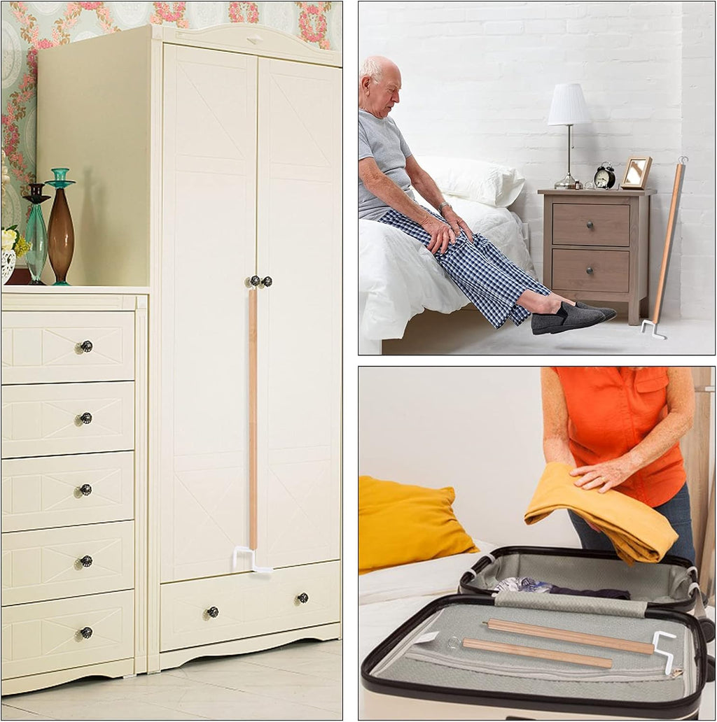 27" Dressing Stick, Sock Remover Tool, Independent Living Aid, Dressing Aids for Shoes, Socks, Shirts, and Pants