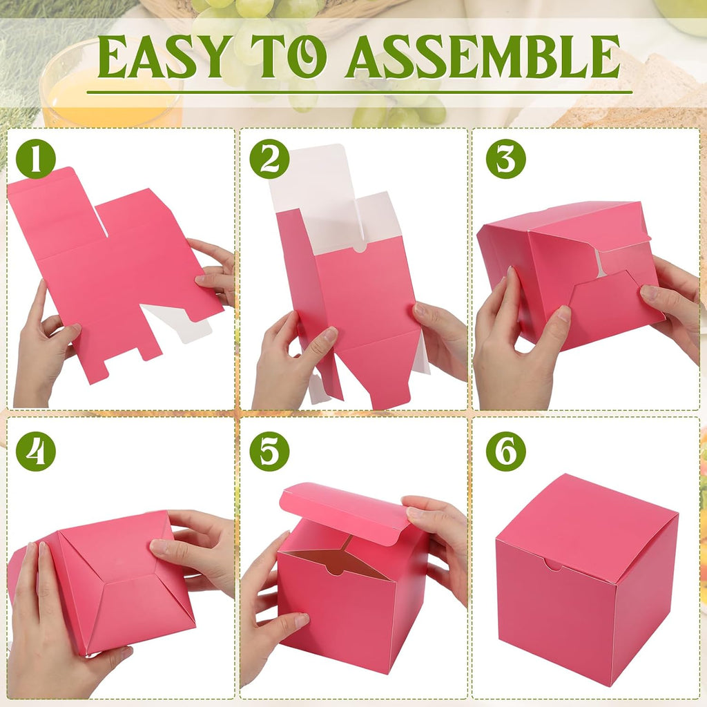 48 Pack Colorful Gift Boxes 12 Colors Small Cardboard
