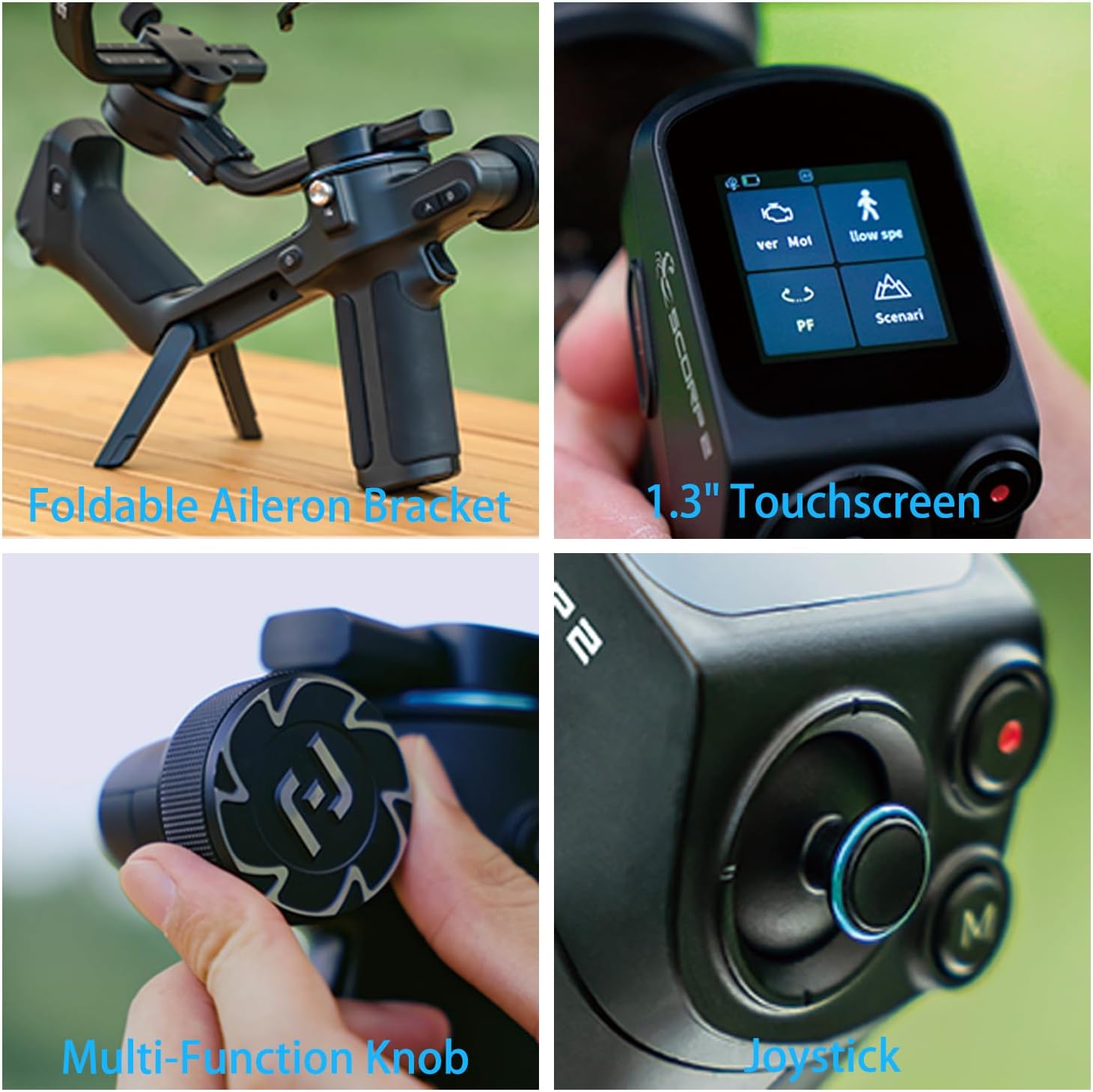 SCORP 2 Gimbal Stabilizer for DSLR and Mirrorless Camera, Integrated Al Tracking Sensor, 3-Axis Camera Stabilizer for