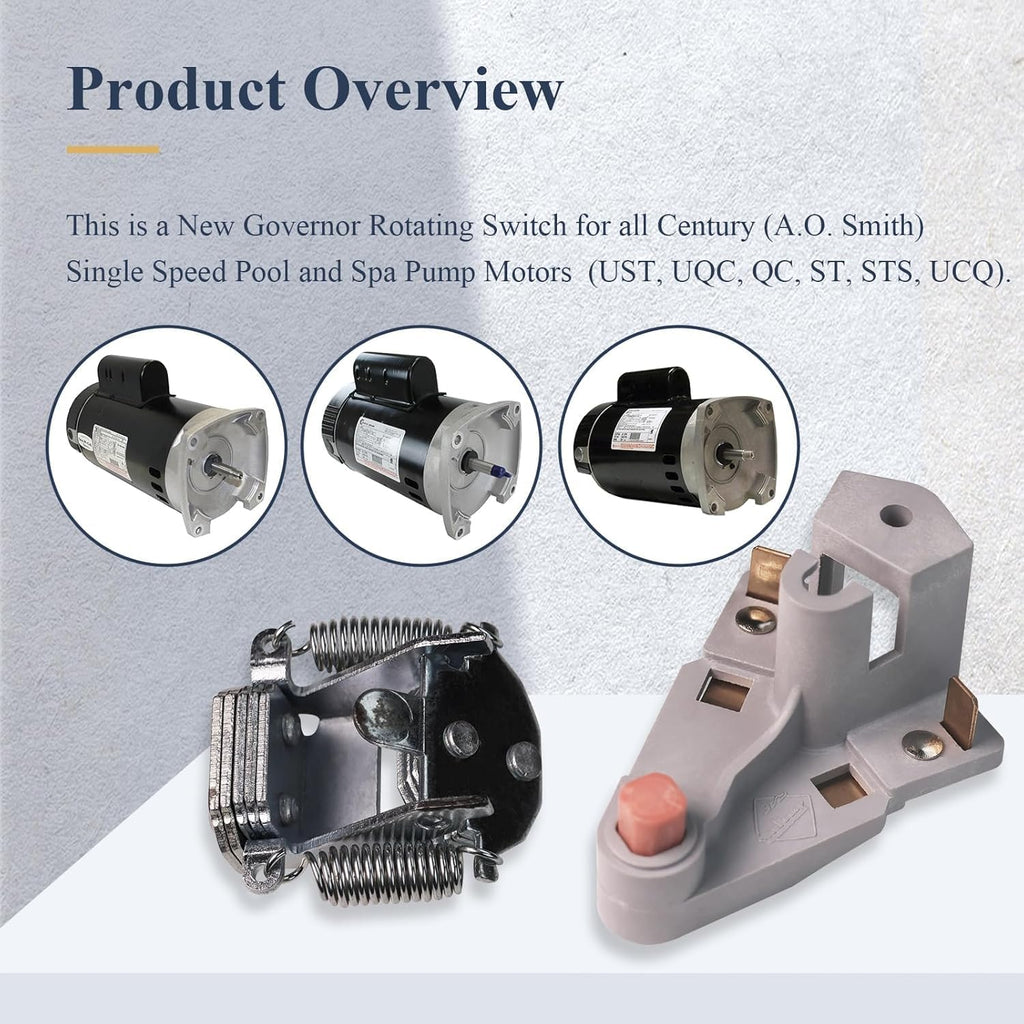 Rotating Switch Kits Fits Legacy A.O Smith Pump Motors, Stationary Switch