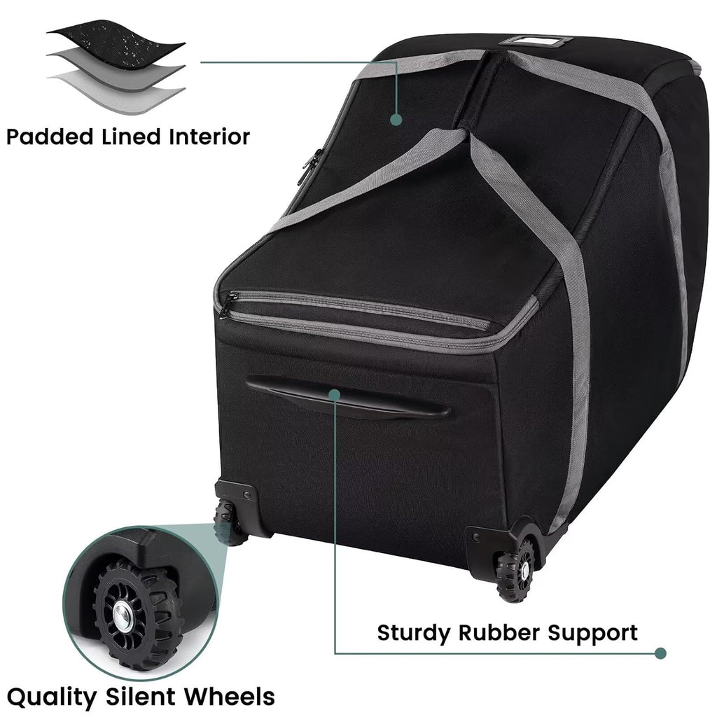 Infant Car Seat Travel Bag Fit Doona Car Seat Stroller and Base, Chicco Keyfit 35 and Base, Doona Travel Bag with