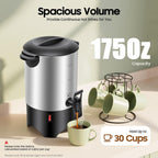 Coffee Urn 5.2L, 40 Cup Commercial Coffee Maker with Reusable Strainer