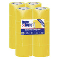 (16 Pack) 3 Inch x 36 Yards, Multipurpose Solid Vinyl Safety Tape, Yellow, Heavy-Duty 6 Mil Thick - Moisture/Grease