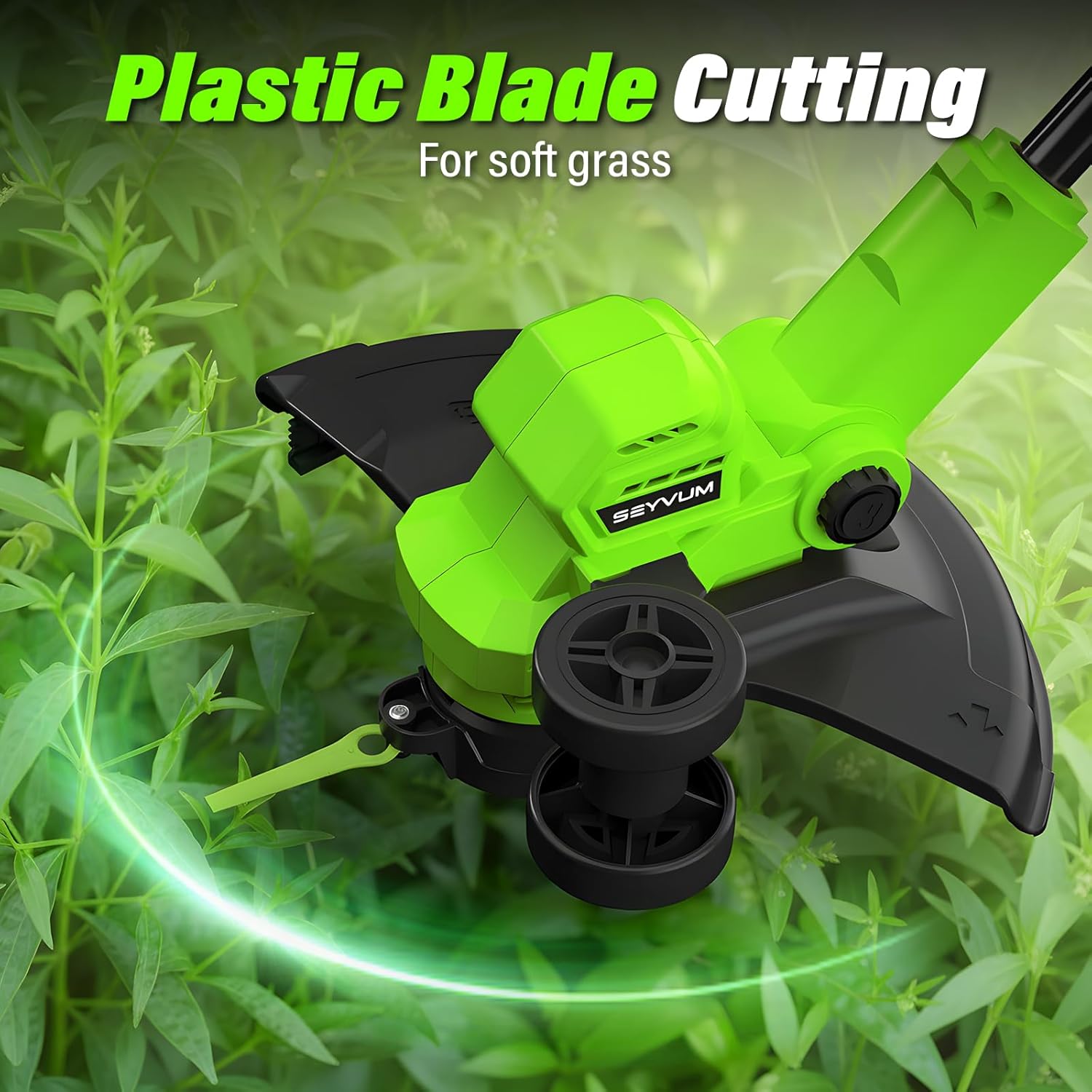 String Trimmer, 20V 12-inch Cordless Weed Trimmer with Auto Line Feed, 2 X 2.0Ah Battery Powered Lawn Edger with 5