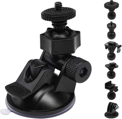 S30 Dash Cam Suction Mount (2nd Gen) with 10pcs Joints for REXING,Z-Edge,Old Shark,YI,KDLINKS,Falcon