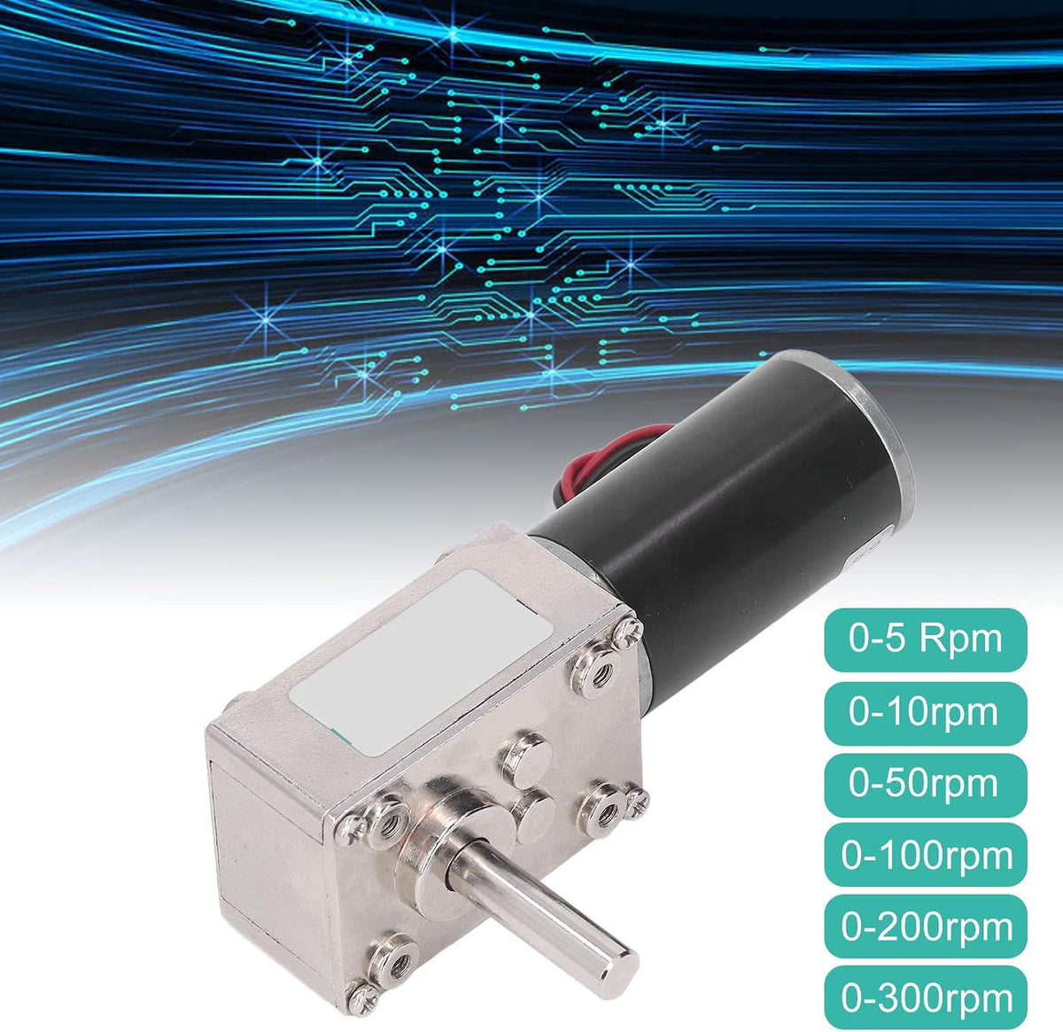 BORDSTRACT DC 24V Gear Motor 0-300 RPM
