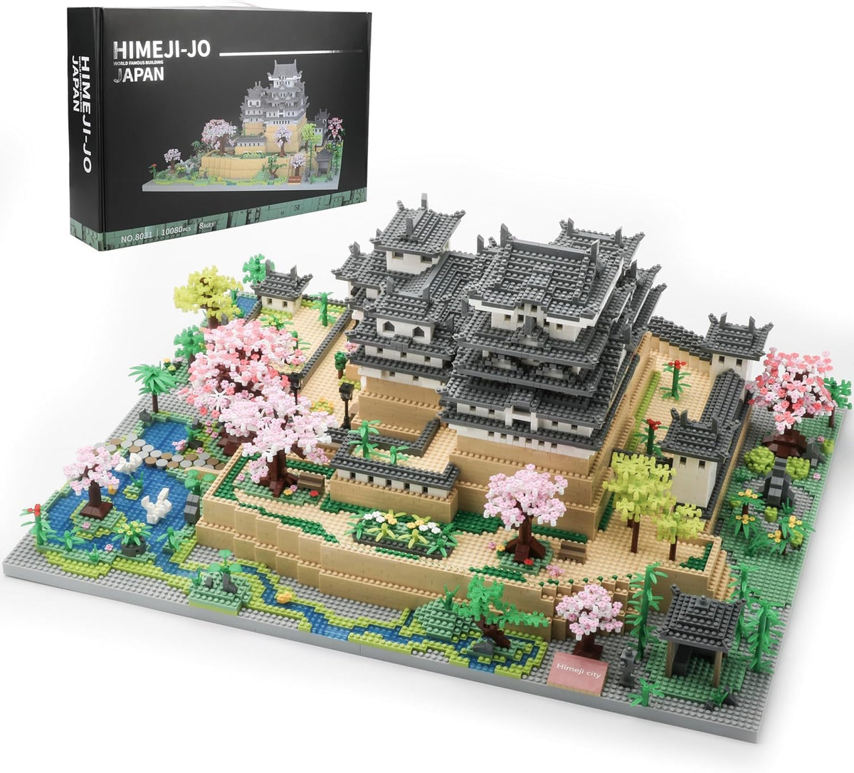 Japan Himeji Castle Miniature Building Blocks Model 10080 Pieces
