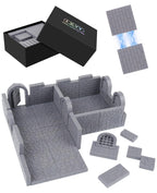 Magnetic Dungeon Tiles, 58 PCS Modular Terrain Set for RPGs, Basic Set