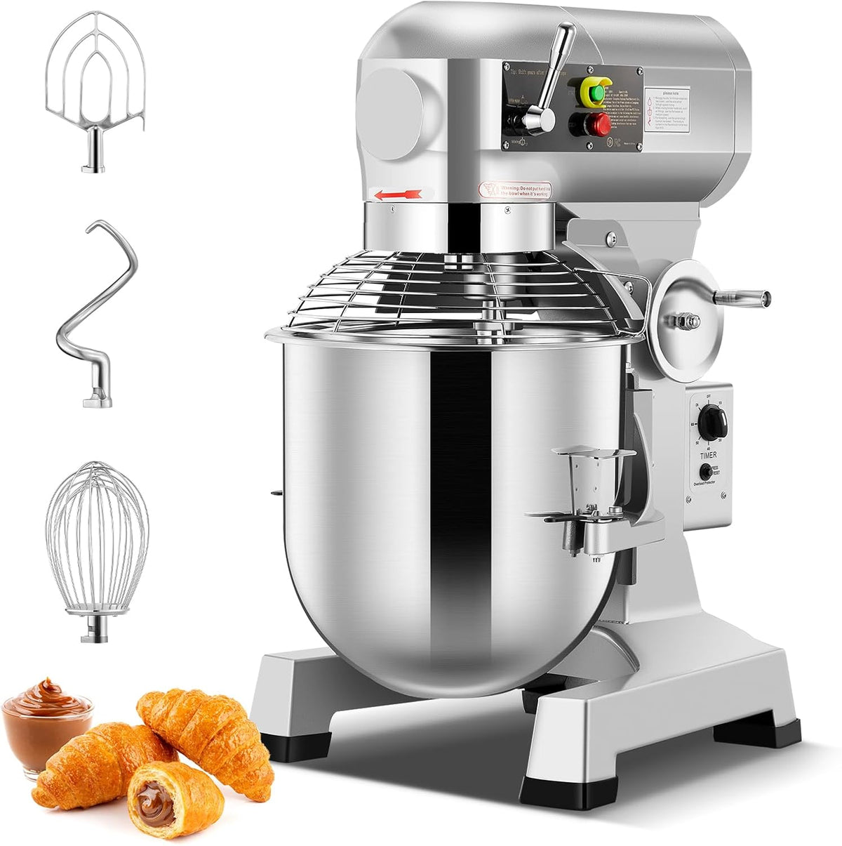 Commercial Mixer, Commercial Food Mixer, Dough Mixer with Stainless Steel