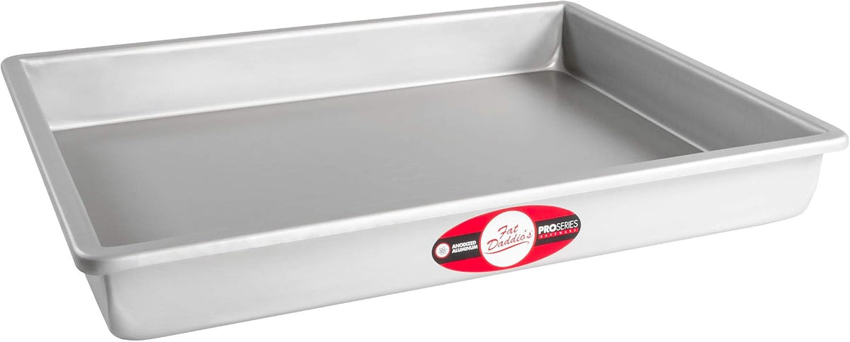 POB-12162 Anodized Aluminum Sheet Cake Pan, 12 x 16 x 2 Inch