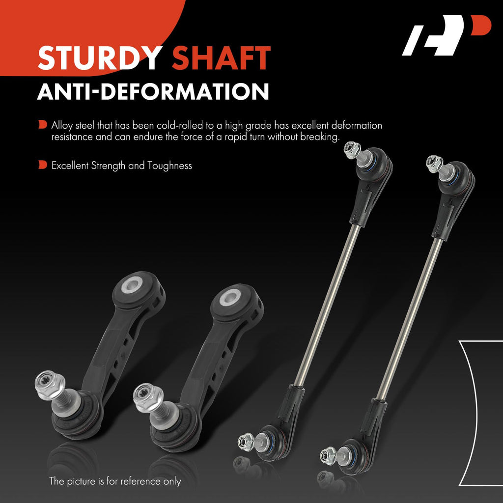 A-Premium Front & Rear Sway Bar Link Stabilizer Link Kit - Smooth Driving