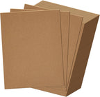 20 Pack 8.5x11 Chipboard Sheets, 80PT Kraft Cardboard for Shipping