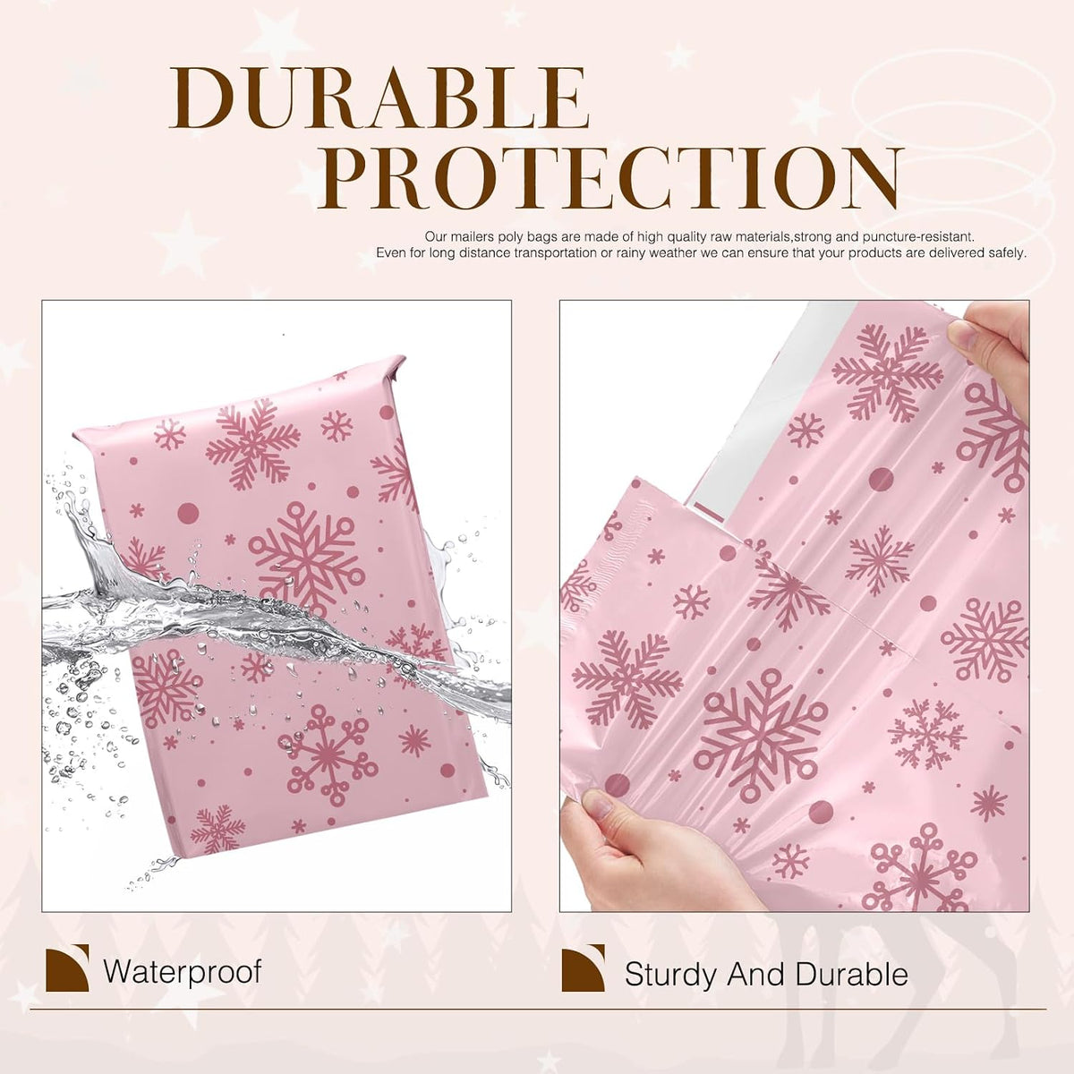 Christmas Poly Mailers 14.5x19 50PC Cute Shipping Bags for Clothes