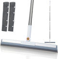 Magic Squeegee Broom for Floors, 62 in Handle, Rubber Pet Hair Remover | Works on tile, concrete, carpet and windows;