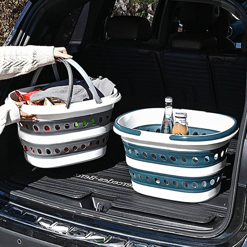 Compact Collapsible Laundry Basket, Small Size Pop-Up Hamper Perfect for Bedroom Side,Bathroom,Travel, Not for Large