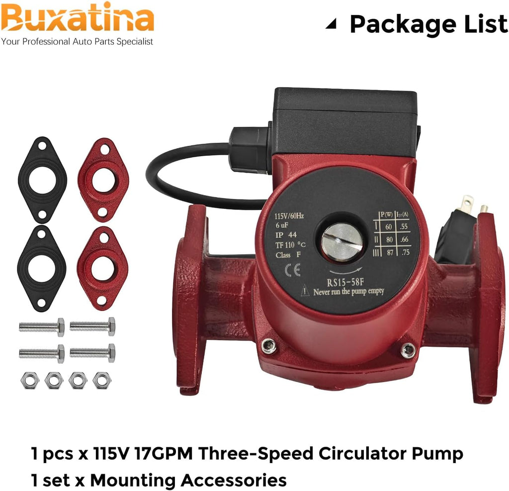 59896341 115V Three-Speed Circulator Pump Fits for Grundfos UPS15-58FC