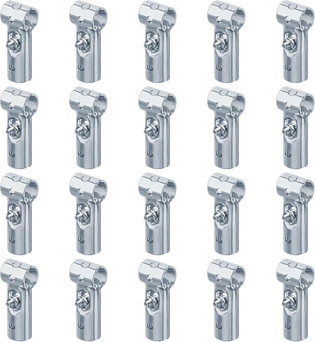 20 Sets T Pipe Connector Tee Clamp Fittings, Fits 1/2" EMT Conduit | Embedding Max.Length 7/8"