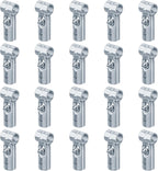 20 Sets T Pipe Connector Tee Clamp Fittings, Fits 1/2" EMT Conduit | Embedding Max.Length 7/8"