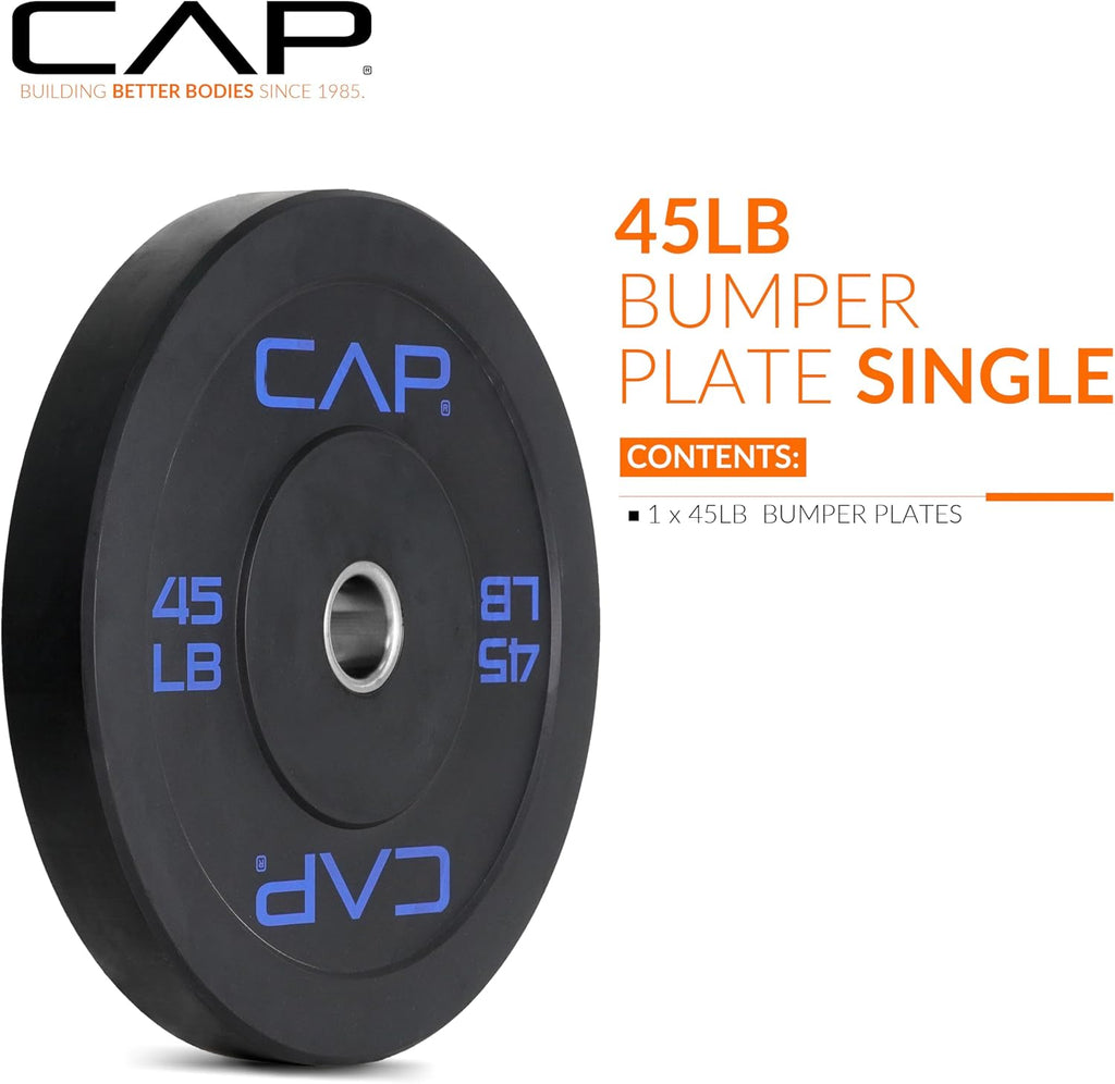 Barbell Rubber Olympic Bumper Plate | Multiple Options/Colors