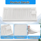 KingBra 6PCS HEPA Filter Vacuum Filter Replacement Parts Accessories Compatible with Midea M9/ Eureka E10S / Obode A8 A8 Plus Robot Vacuum Cleaner