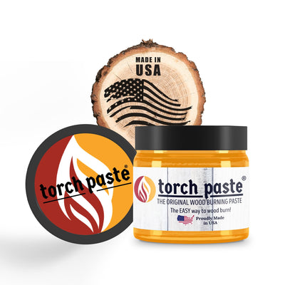 The Original Wood Burning Paste | Made in USA | Heat Activated Non-Toxic Paste for Crafting & Stencil Wood Burning |