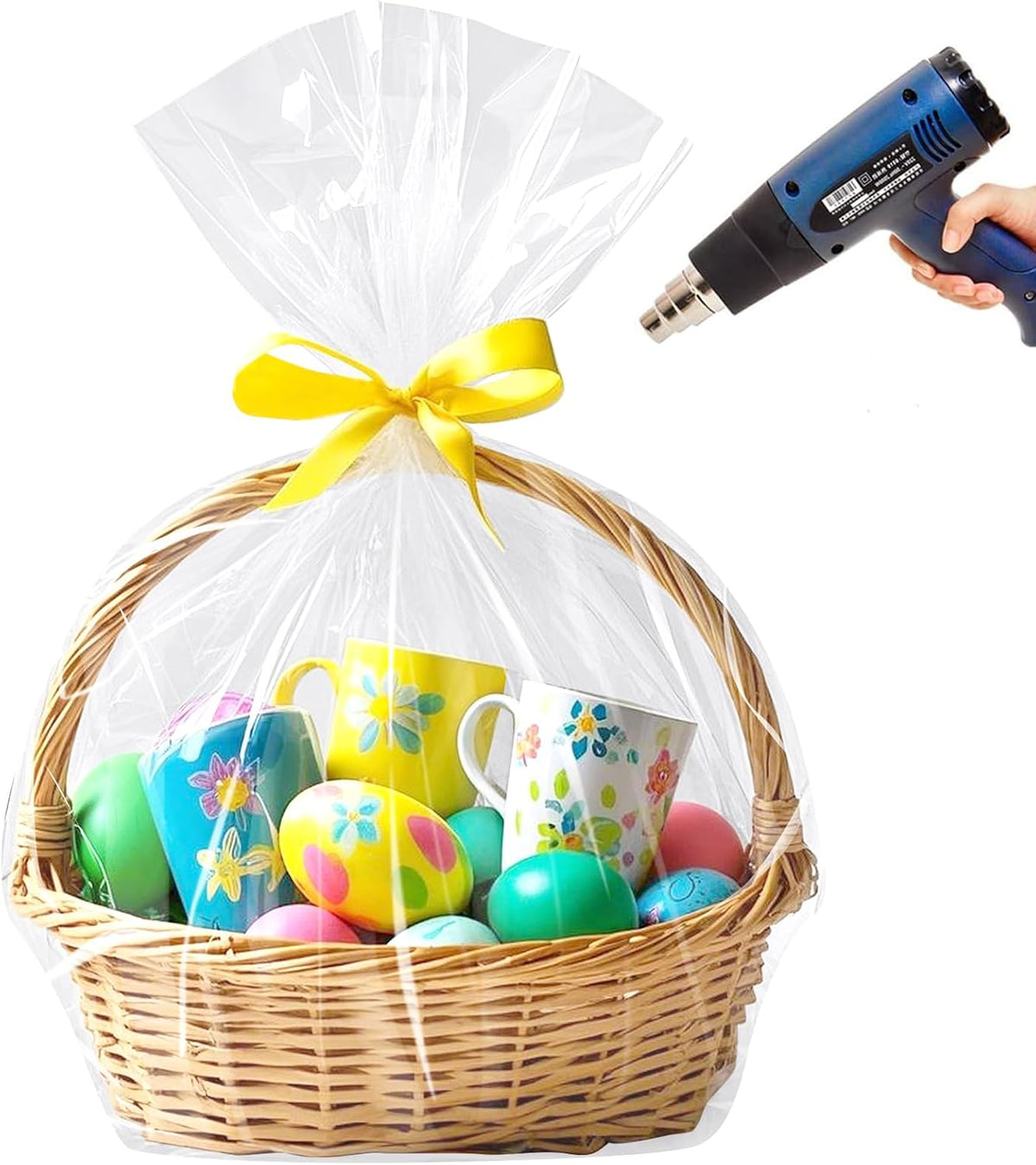 Shrink Wrap Bags for Gift Baskets, 24x30 Inch, 20 Pcs