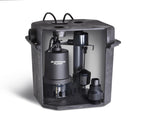 Superior Pump 92072-U 1/3 HP Remote Sink Drain Pump System, Black