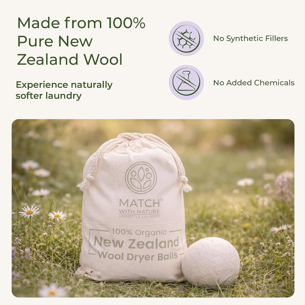 Wool Dryer Balls, 6 Pack