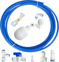 1/4 inch Tube Float Valve Kit for RO Water Reverse Osmosis System, Blue