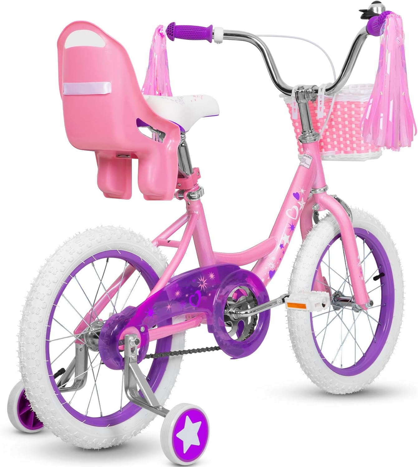 Girls Kids Bike 14 16 18 Inch Children Bicycles with Training Wheels | Toddler 3-9 Years Old with Training Wheels