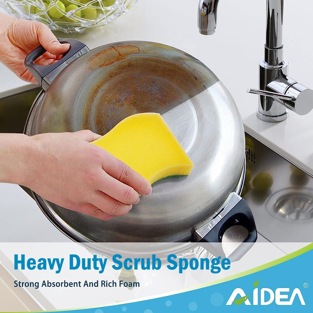 Sponges Kitchen, 50 PK Heavy Duty Dish Sponge Kitchen, Scrub Sponges