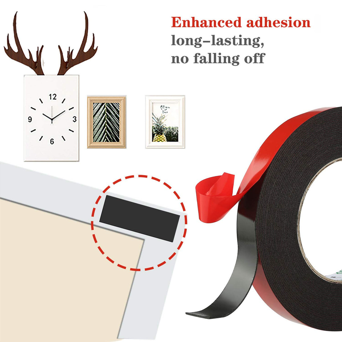 PE Foam Double Sided Tape, 2 inch