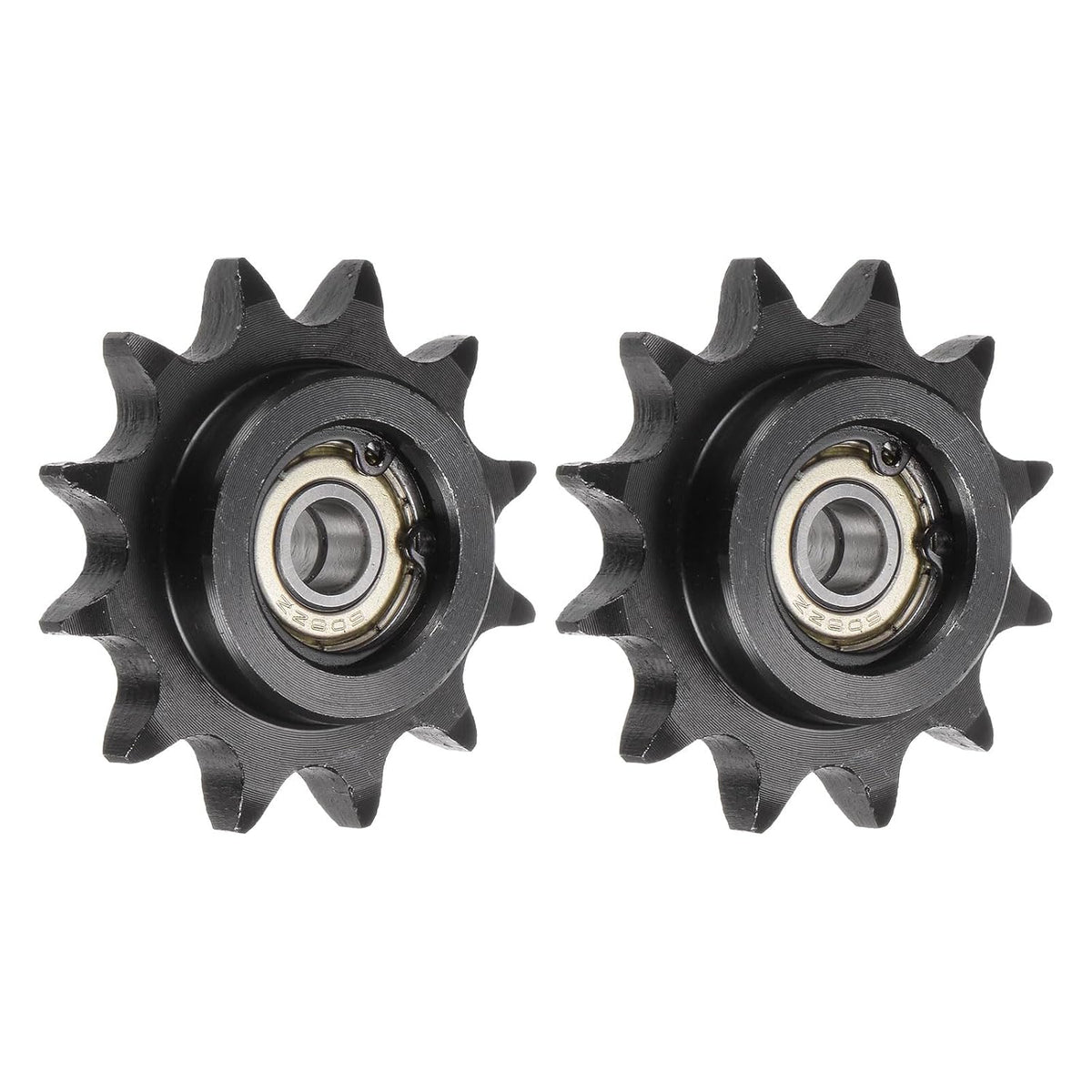 uxcell 2pcs DIN(ISO) 08B Roller Chain Idler Sprocket 8mm Bore, 1/2" Pitch