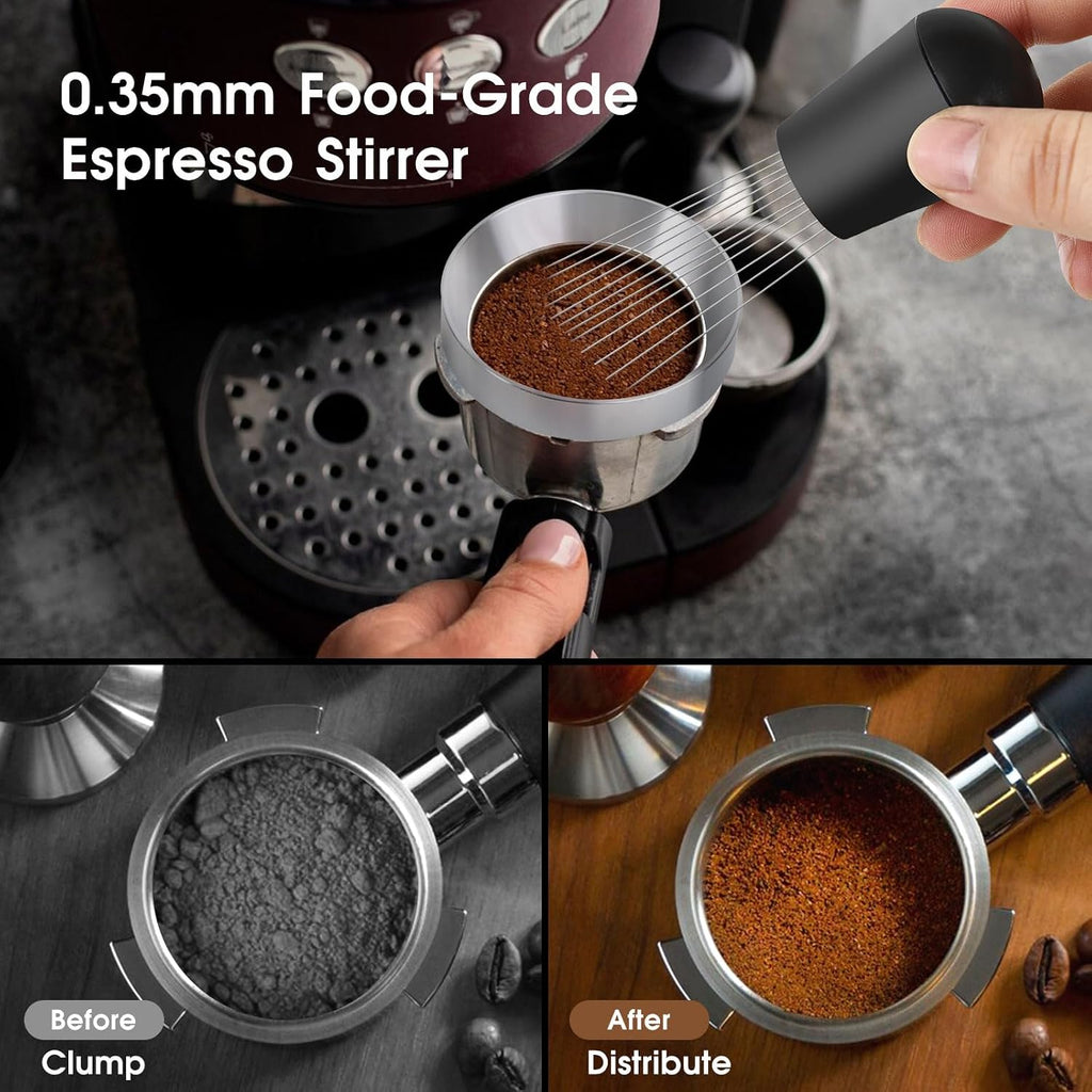 51mm Espresso Accessories Kit, Distributor, Tamper, WDT, Funnel