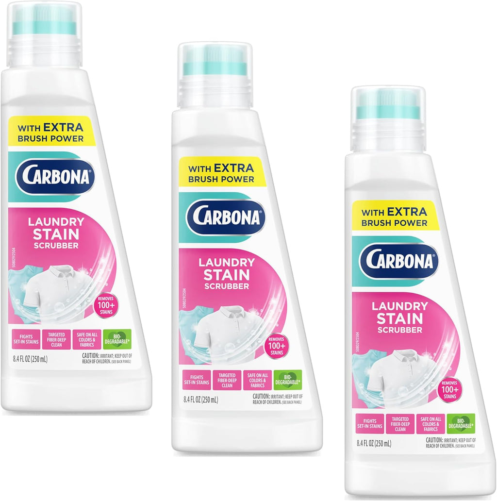 Laundry Stain Remover & Scrubber, Bio Enzyme Formula 8.4 Fl Oz 3 Pk