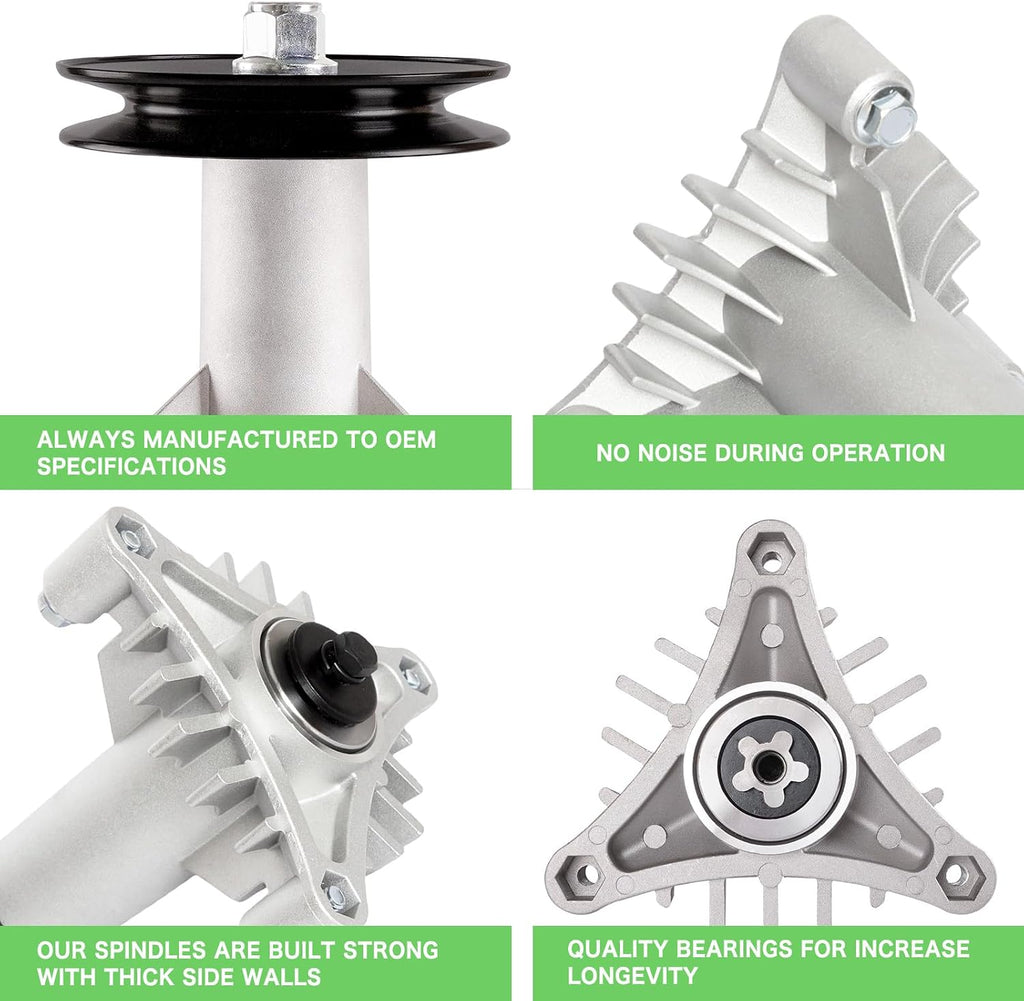 130794 Spindle Assembly with 153535 Pulley Fit for 38 42 inch Deck Craftsman LT1000 LT2000 LTX1000 DLT3000 DYT4000