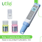Utile Pocket pH Meter Pro, ±0.01 Accuracy pH Tester Kit