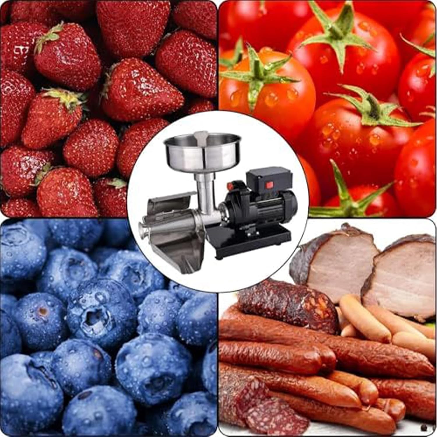 Commercial Tomato Strainer Machine, 50 Kg/H, Electric Tomato Press, Food Milling Press Machine