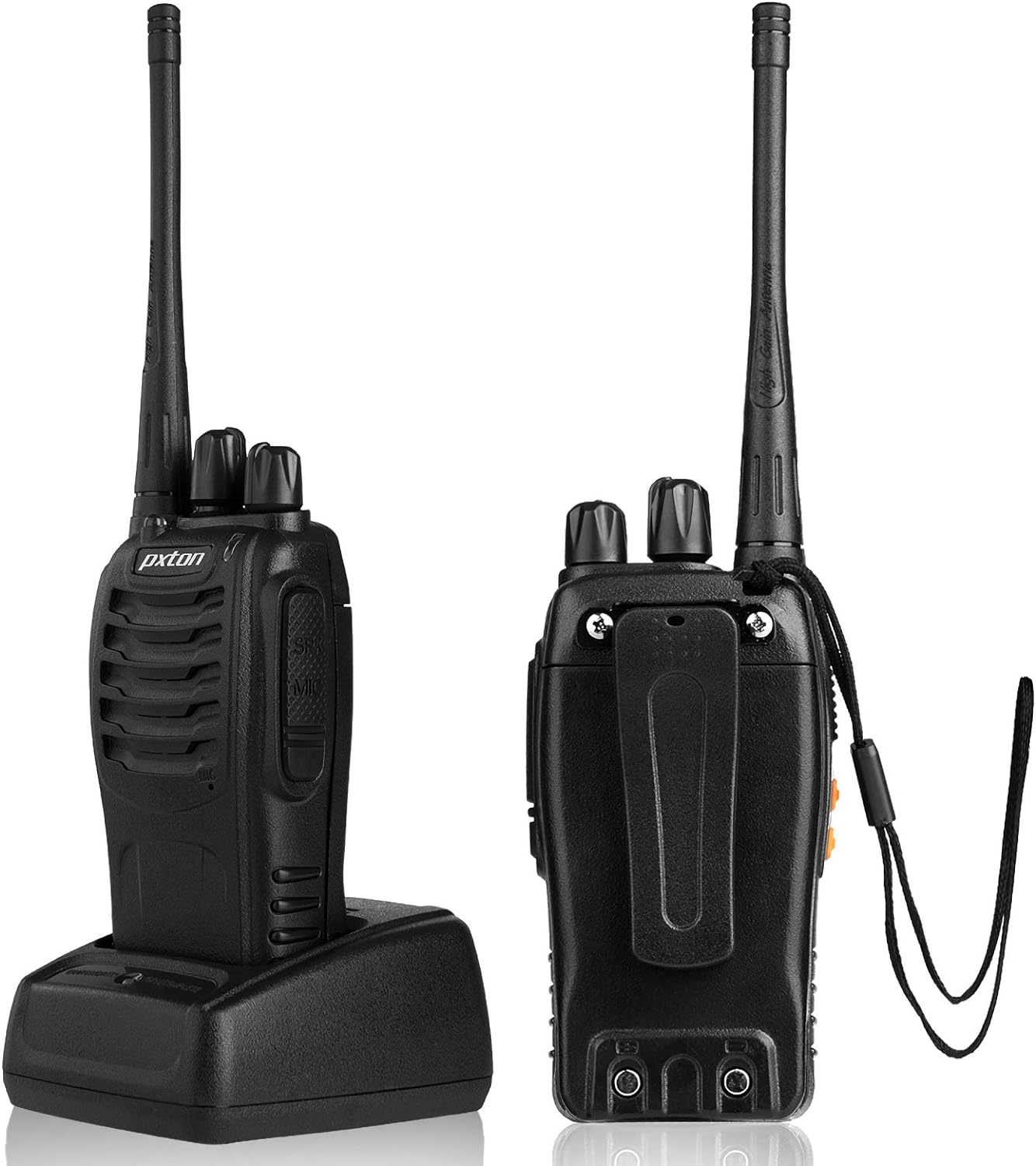 Two Way Radios Long Range Walkie Talkies for Adults with Headphones,16 Channel Handheld 2 Way Radio Rechargeable with