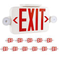 Gruenlich Exit Sign with Emergency Light, Battery Backup, 12 Pack