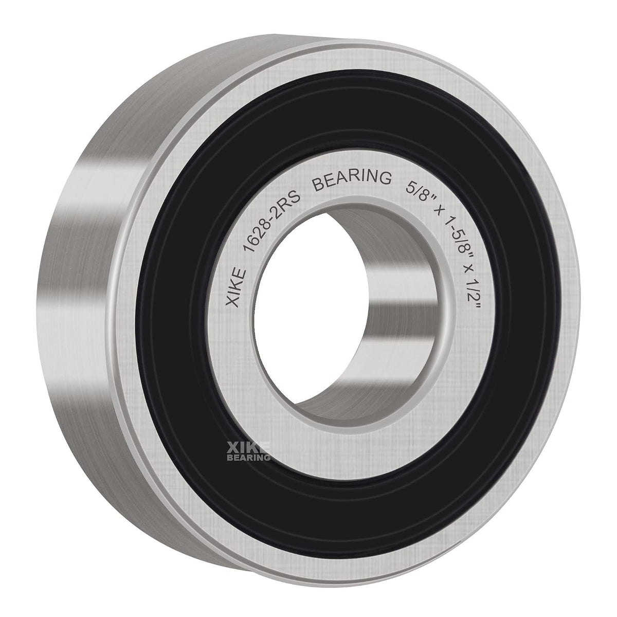 XIKE 4 Pcs 1628-2RS Bearings 5/8" x1-5/8 x1/2", Double Rubber Seals.