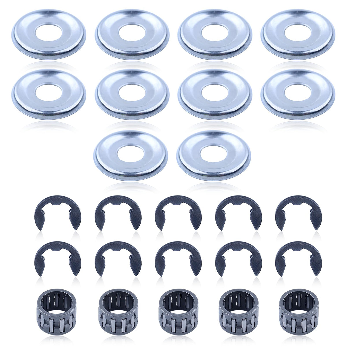 Clutch Washer E-Clip Needle Bearing Kit For Stihl MS170 MS180 Chainsaw