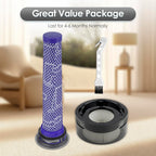 1 Pre-Filter, 1 Post-Filter, 1 Brush, Accessories for Dyson V8 Cyclone
