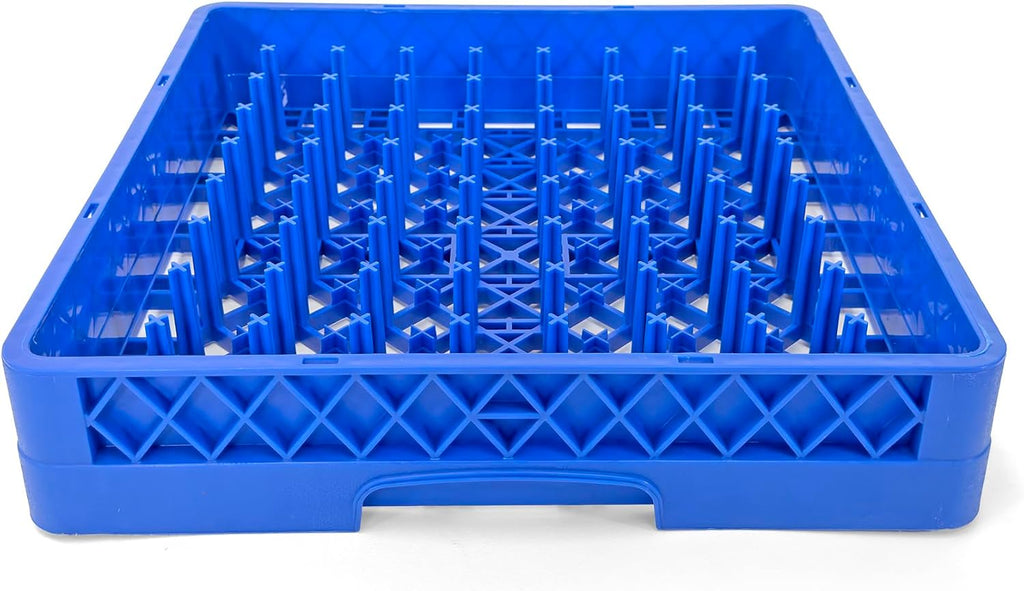 Peg Plate Rack for Commercial Dishwasher | Full Size Tray Rack | Polypropylene (Blue)