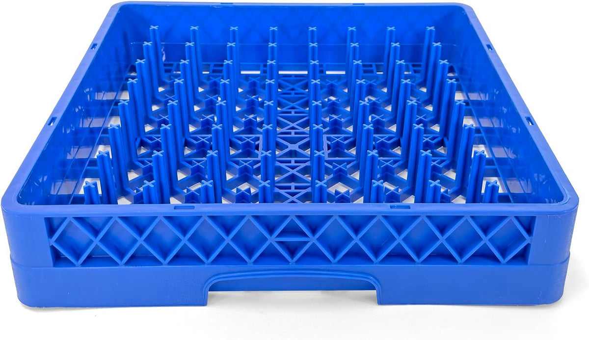 Peg Plate Rack for Commercial Dishwasher | Full Size Tray Rack | Polypropylene (Blue)