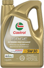 Castrol EDGE Extended Performance 5W-30 Advanced Full Syn Motor Oil, 5 Qt